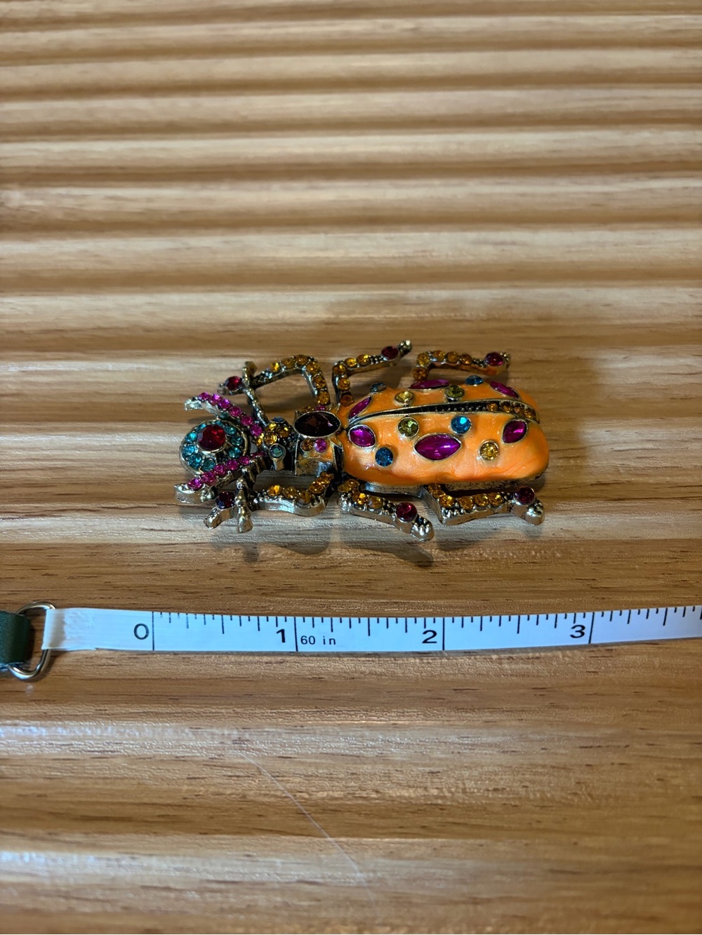 NWOT Oversized Egyptian Beetle Brooch - Picture 3 of 3